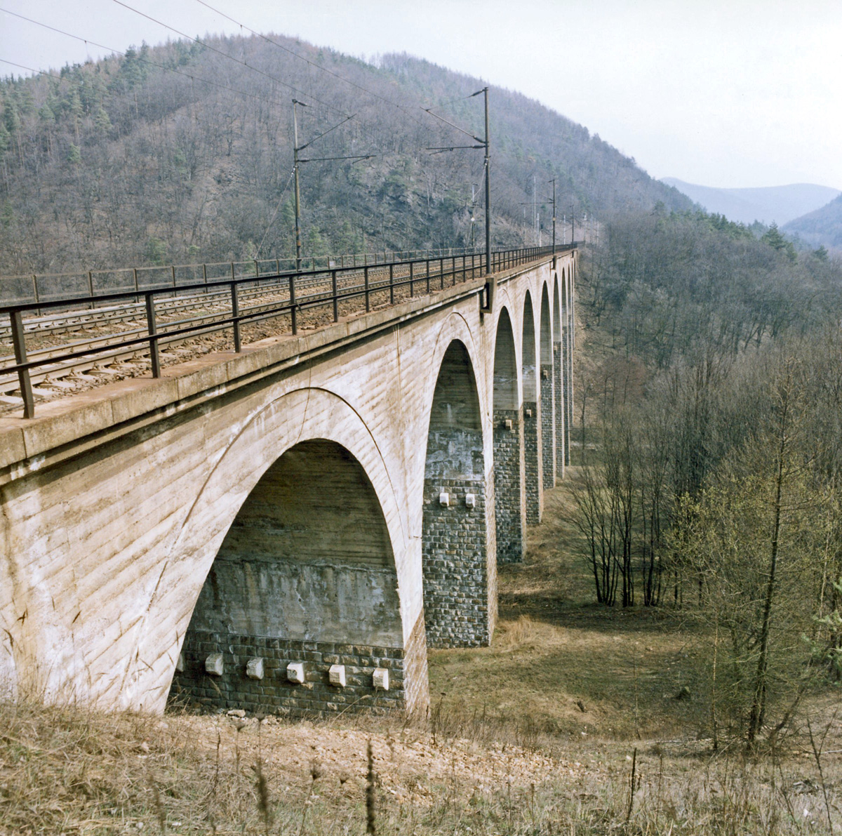 Železniční most přes údolí Loučky - foto 741